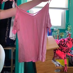 pink american eagle blouse